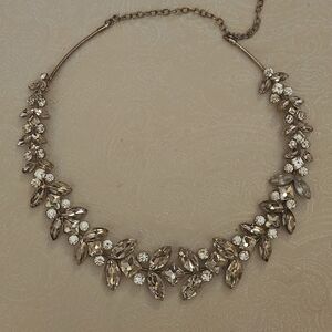 Greek Style Crystal Leaf Bridal Headband